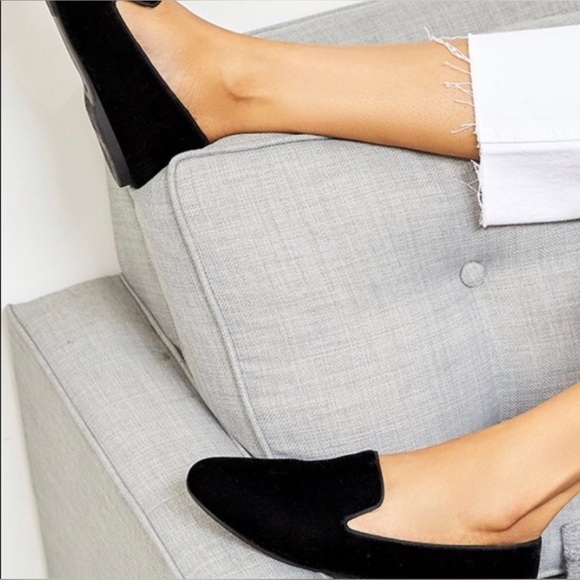 BIRDIES NWOB The Starling Black Velvet Slip On Flats Loafer Women's Size 11 - Picture 3 of 11
